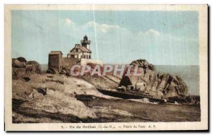 Old Postcard Island Brehat La Greve Lighthouse Peacock