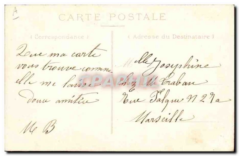 Old Postcard Army Montpellier L & # 39esplanade barracks of the 2nd Genie