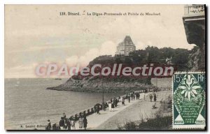 Old Postcard Dinard La Digue Promenade And Pointe Du Reel