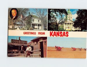 Postcard Greetings From Kansas