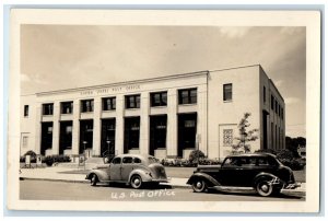 US Post Office Building Cars Eugene Oregon OR WWII Posters RPPC Photo Postcard