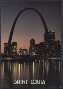 America Postcard - Night Time, The St Louis Skyline  B2576