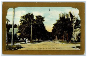 c1910 West St. Exterior Building Road Albert Lea Minnesota MN Vintage Postcard