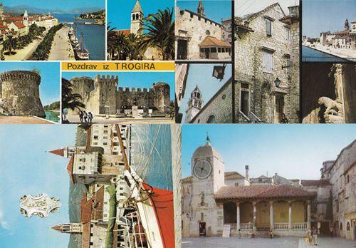 Trogir Fishing Boat Cathedral Ancient Buildings 4x Rumamia Postcard s