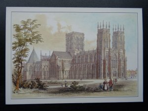 Yorkshire Collection 4 x YORK & YORK MINSTER c1980s Postcard