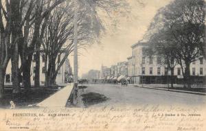 Princeton Illinois Main Street Scene Historic Bldgs Antique Postcard K77062