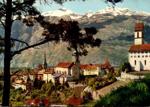 Switzerland Chur Hof mit Calanda