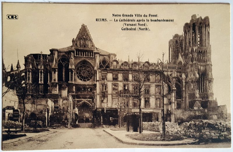 7 VINTAGE POSTCARDS OF REIMS. Printer: OR. UNUSED!!!