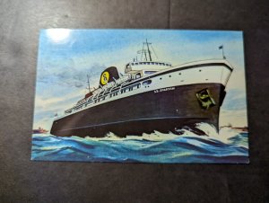 Mint USA Ship Postcard SS Spartan C&O Chesapeake and Ohio Railway Canal