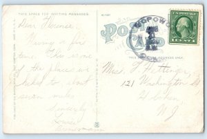 1920 East Hampton Connecticut CT Vintage Postcard Landing Strongs Pavilion Boat