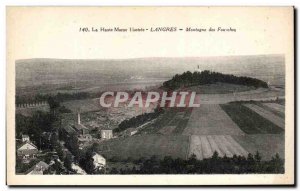 Old Postcard Langres Mountain of Forks