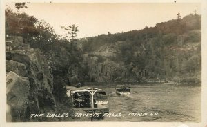 Postcard RPPC Minnesota Taylor Falls The Dalles boats 1930s 23-5720