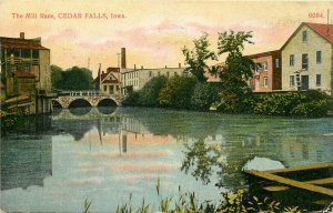 Vintage Postcard The Mill Race Cedar Falls IA Black Hawk County, 6084