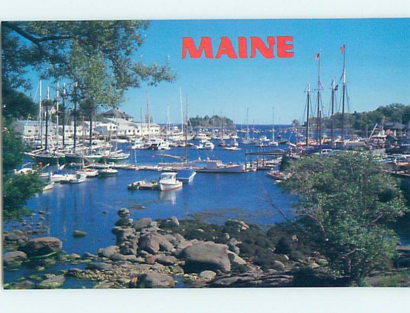 Unused 1980's BOAT HARBOR Camden Maine ME hn3343@