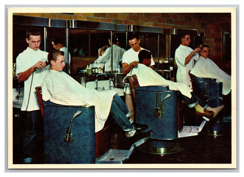 Learning Barbering Boys Town Nebraska ©1956 Postcard Continental View Card