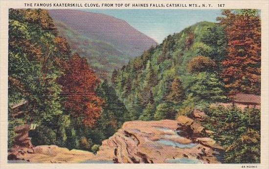 The Famous Kaaterskill Clove From Top Of Haines Falls 