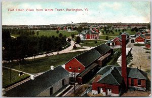 1909 Fort Ethan Allan From Watertower Burlington Vermont VT Posted Postcard