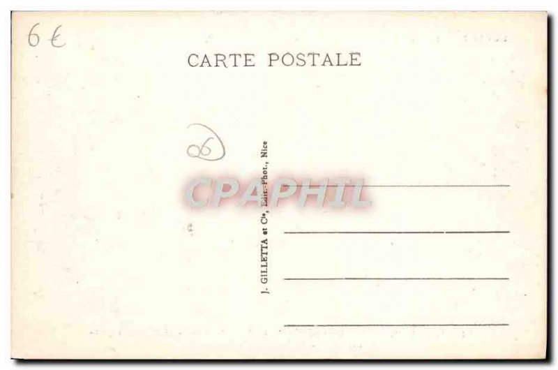 Postcard Old Luceram General view Cime de Braus and cervix & # 39Able Nice su...