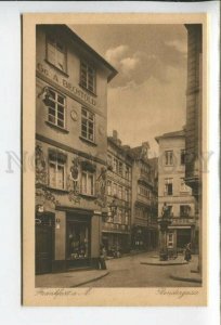 433709 Germany FRANKFURT am Main Bendergasse Signboards Vintage postcard