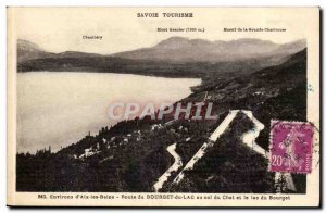 Savoie Old Postcard Environs d & # 39Aix the Bourget Lake Road Baths cat coll...