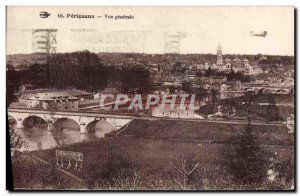 Old Postcard Perigueux General view plane