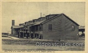 Y.M.C.A. Camp Paul Jones, Ill, USA Military, WW I 1918 light corner wear, pos...