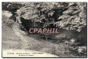 Old Postcard Environs de Rouen Saint Adrien The source of the spoiler