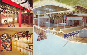 Washington DC 1960s Postcard Diplomat Motor Hotel Motel Lobby Fountain