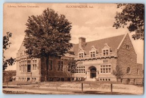 Bloomington Indiana Postcard Library Indiana University Building Exterior 1910