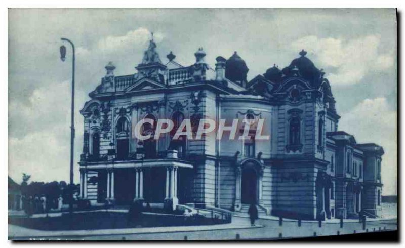 Old Postcard Velka Ostrava Narodni Divadio March Slezské