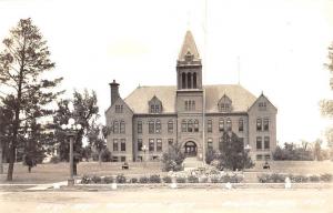 Madison Minnesota Lac Qui Parle Court House Real Photo Antique Postcard K64159