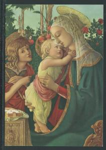 Botticelli Painting Postcard \Virgin and Child\