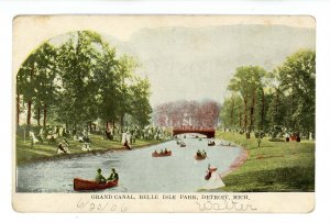 MI - Detroit. Belle Isle Park, Grand Canal