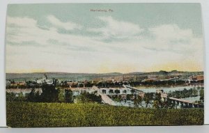 Harrisburg Pa From Across the River Postcard P18