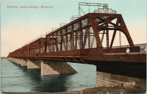 Victoria Jubilee Bridge Montreal QC Quebec Valentine & Sons Postcard E95