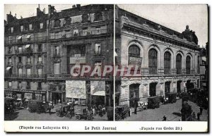 Old Postcard Paris Street Journal Newspapers lafayette Le Petit Journal Rue C...