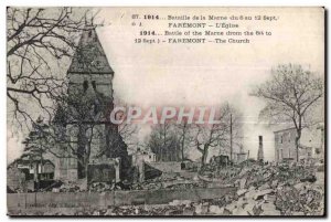 Old Postcard Battle of the Marne Faremont The Church Army