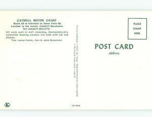 Pre-1980 CATSKILL MOTOR COURT MOTEL Catskill Mountains New York NY M1191@