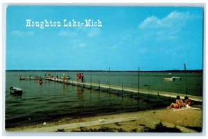 c1960s In The Good Old Summertime Houghton Lake MI Unposted Vintage Postcard