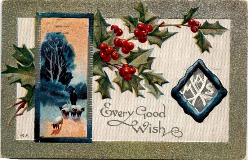 Martinsburg, U.S.POSTAGE, CHRISTMAS SERIES NO. IO, ONE CENT, Postcard