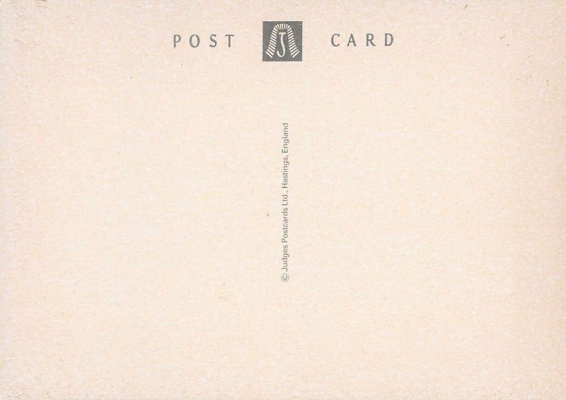 UK Postcard England Durham Cathedral Nave and Rose window