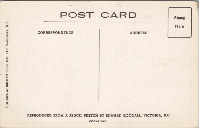 The Fifth Green Victoria Golf Club BC Edward Goodall Postcard F89