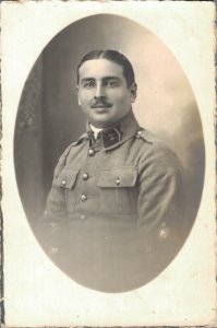 Military Italy Soldier Portrait World War 1 RPPC 06.67