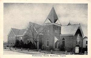 BLACKSTONE, VA Virginia  PRESBYTERIAN CHURCH  Nottoway County  1953 B&W Postcard