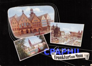 Postcard Frankfurt am Main Modern Tramway