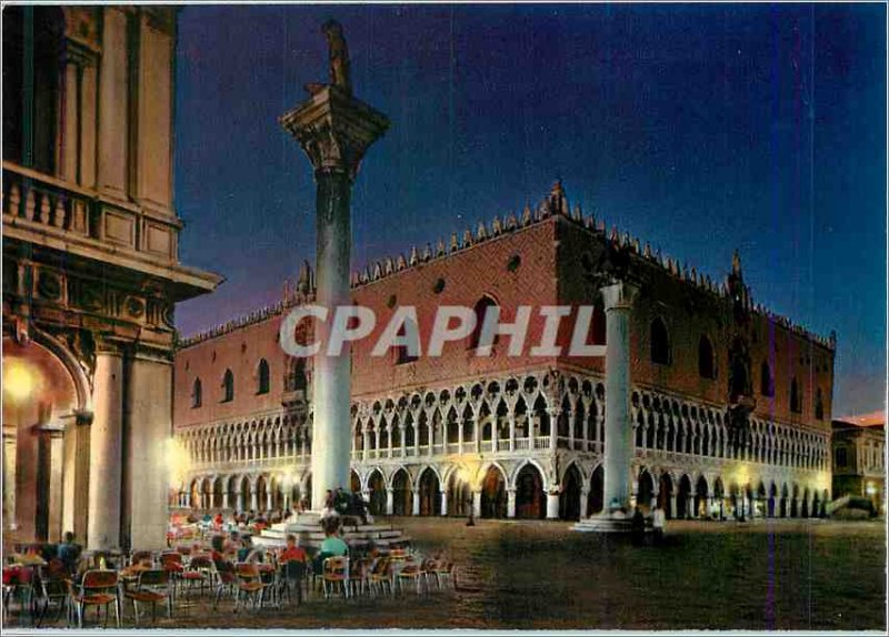 Modern Postcard Venezia Palace Ducol night