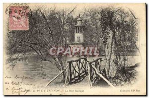 Old Postcard Parc Du Petit Trianon Versailles Rustic Bridge