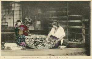 japan, Set of 10 Postcards, Native Japanese Silk Industry (1910s)