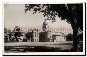 Old Postcard Le Peage De Roussillon Place Paul Morand