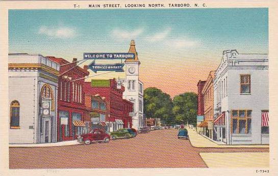 North Carolina Tarboro Main Street Looking North